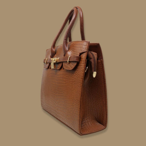 Komal Genuine Leather Women Handbag Hive